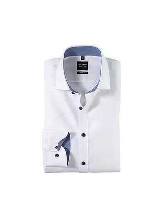 OLYMP LEVEL FIVE | Chemise Body Fit | weiss